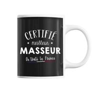 Mug Homme Masseur Meilleur De France Tasse Noir Métier