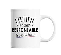 Mug Homme Responsable Meilleur de France | Tasse Blanc métier