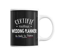 Mug Homme Wedding Planner Meilleur De France Tasse Noir Métier