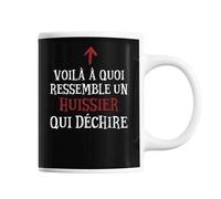 Mug Huissier Qui Déchire Tasse Café Métier Pour Collègue De Travail Ami Ou Famille Imprimé En France