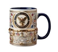 Mug humoristique - 330 ml souvenir américain | Vaisselle avec drapeau historique avec patriotiques et outils de service de boissons pour maisons, écoles, bars et restaurants
