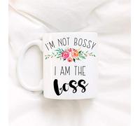Mug humoristique avec inscription « I'm Not Bossy I Am The Boss » et « Girl Boss » - Entre preneur boss Lady
