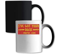 Mug humoristique avec inscription « I've Got Your Back Brutus 44BC » - Blanc