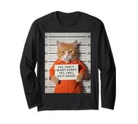 Mug Humoristique Chat Orange Meme Yes, I DID IT Manche Longue