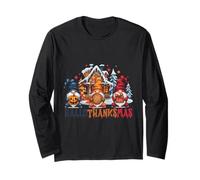 Mug Humoristique en Forme de Citrouille avec Inscription « Hallothanksmas » Manche Longue