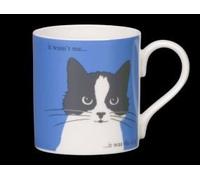 Mug humoristique en porcelaine avec inscription « It was the dog » Motif Whiskers