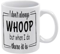 Mug humoristique « Je ne crie pas, mais quand je le fais, c'est… » - Cadeau original et sarcastique - Mug à café blanc en céramique - 325 ml (11 oz) - Idéal pour maman, papa, un ami, une épouse ou un