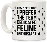 Mug humoristique pour adultes sur le thème des chats, idéal pour les amoureux des chats et les passionnés de félins. Mug en céramique imprimé recto verso, 325 ml (11 oz), parfait comme cadeau pour mam