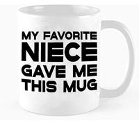 Mug humoristique pour ma tante, cadeau de ma nièce, mug original pour oncle et tante, tasse à café fantaisie en céramique imprimée recto verso, 325 ml (11 oz), idéal pour maman, papa, un ami, une épou