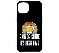 Mug Humoristique rétro pour Amateur de bière « Rain Shine Its Beer Time » Coque pour iPhone 13