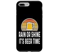 Mug Humoristique rétro pour Amateur de bière « Rain Shine Its Beer Time » Coque pour iPhone 7 Plus/8 Plus