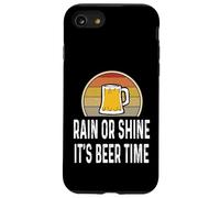Mug Humoristique rétro pour Amateur de bière « Rain Shine Its Beer Time » Coque pour iPhone SE (2020) / 7/8