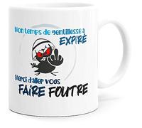 Mug Humour Allez-vous Faire Foutre Tasse Message Drôle. Idée Cadeau Original Ami, Collègue Amoureux Couple Frère Soeur pour Anniversaire Noël Pour le Plaisir. Dino Mugs le Sourire dès le Réveil.