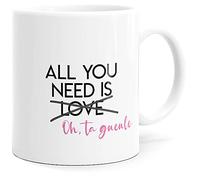 Mug Humour Love ta Gueule Tasse Message drôle Amour. Idée Cadeau Original pour Ami Couple Amoureux Collègue Frère Sœur pour St Valentin Anniversaire Noël Plaisir. Dino Mugs le Sourire dès le Réveil.