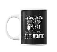 Mug Husky Je travaille dur