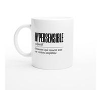 Mug Hypersensible Personne Qui Ressent Tout en Version Amplifiée | Mug Humour Émotif - Idée Cadeau Originale