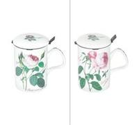 Mug infuseur 32 cl Redoute Rose - Roy Kirkham - Multicolore - Porcelaine Rose G