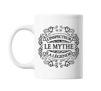 Mug Inspecteur Le Mythe La Légende Blanc Tasse Cadeau Personnalisé