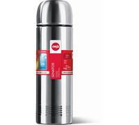 Emsa 618101600 SENATOR- Bouteille isotherme avec gobelet, fermeture Safe Loc, 1L, Acier inoxydable