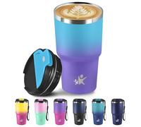 Mug Isotherme- 20oz- Tasse Isotherme, Acier Inoxydable à Double Paroi, Thermos Café, 6h Chaud et 8h Froid, Thermique pour les Boissons Chaudes et Froides, le Café, l'Eau et le Thé