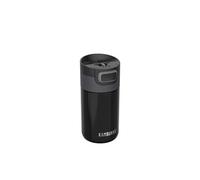 KAMBUKKA Gourde Isotherme (300ml) - Thermos Etanche: Technologie Snapclean® - Idéal pour Boissons Chaudes et Froides - Fond Antidérapant - Acier Inoxydable - Modèle "ETNA Pitch Black"