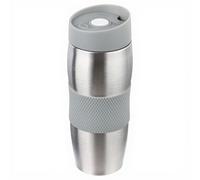 Mug Isotherme 350 ml en Acier Inoxydable et Silicone - Gris