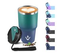 Mug Isotherme 600ml 20oz, Tasse à café Double Paroi, Réutilisable, Thermo Café Acier Inoxydable 304, sans BPA, Tumbler Tasse Isotherme pour École, Sport, Bureau, Gym, Yoga, Camping, Randonnée