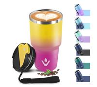 Mug Isotherme 600ml 20oz, Tasse Isotherme sans BPA, Tasse Thermos Double Paroi, Thermo Café Réutilisable Acier Inoxydable 304, Tumbler pour École, Sport, Bureau, Gym, Yoga, Camping, Randonnée