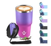 Mug Isotherme 600ml 20oz, Thermo Café Réutilisable Acier Inoxydable 304, sans BPA, Tasse à café Double Paroi, Tumbler Gobelet Isotherme pour École, Sport, Bureau, Gym, Yoga, Camping, Randonnée