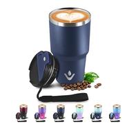 Mug Isotherme 600ml 20oz, Thermo Café Réutilisable Acier Inoxydable 304, sans BPA, Tasse à café Double Paroi, Tumbler Gobelet Isotherme pour École, Sport, Bureau, Gym, Yoga, Camping, Randonnée