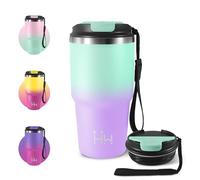 Mug Isotherme 600ml, Tasse Isolante Premium en Acier Inoxydable avec Couvercle, Étanche et Réutilisable, Double Paroi Isolée sous Vide, sans BPA, Idéale pour Enfant, Adulte, Randonnée, Course