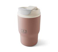 monbento - Mug Isotherme Travel Mug S rose Moka - Tumbler avec Paille 360 ml - Garde les Boissons Chaudes/Froides - Gourde avec Bouchon Double Ouverture - Idéal pour le Café, Infusion, Thé Glacé