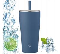 Mug isotherme avec paille pour bureau ZOJIRUSHI SX-HA72H-AM 720 ml Bleu marine