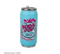 Mug Isotherme Avec Paille Soda Pop - Kpop Demon Hunters Bleu TU