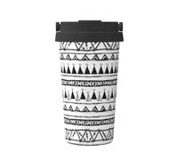 Mug Isotherme Avec Poignée Motifs Amérindiens Imprimés Tasse Thermique En Acier Inoxydable Avec Couvercle Anti-Goutte Mug De Voyage En Inox, Pour Thé, Café, Boissons Chaudes Et Froides, 17Oz