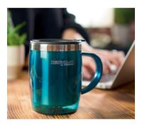 TC DESKTOP CUP 0,35 l, tasse isotherme, en acier inoxydable et plastique, garde au chaud ou au froid plus longtemps avec couverture, anti-éclaboussures, pour bureau, camping, byTHERMOS ; tasse de
