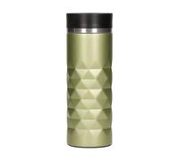 Mug isotherme en acier inoxydable Premium Diamond - 450 ml - bouchon anti-fuite vert