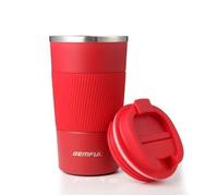 Mug Isotherme GEMFUL 510ml - Double Isolation, Léger et Étanche - Tasse Voyage pour Bureau, Voiture - Rouge