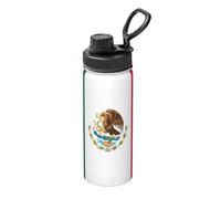 Mug isotherme imprimé drapeau du Mexique 532 ml - Convient pour l'alpinisme, le camping, la gym, le bureau et un usage quotidien