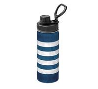 Mug isotherme imprimé drapeau grec 532 ml - Convient pour l'alpinisme, le camping, la gym, le bureau et un usage quotidien