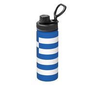 Mug isotherme imprimé drapeau grec 532 ml - Convient pour l'alpinisme, le camping, la gym, le bureau et un usage quotidien