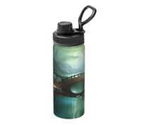 Mug isotherme imprimé Little Bridge in the East 532 ml - Convient pour l'alpinisme, le camping, la gym, le bureau et un usage quotidien