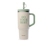 Mug isotherme inox Qwetch Level Up Beige 900 ml