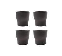 House Doctor Mug isotherme Liss 9 cm Lot de 4 Gris foncé