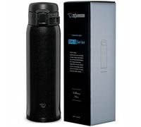 Zojirushi SMSR48EBC Tasse en acier inoxydable, 473 ml, noir soyeux