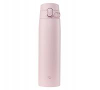 Zojirushi SM-VB72-PM Tasse en acier inoxydable, bouteille d'eau, grande capacité, 720 ml, type à une touche, arrêt sans couture, seulement 3 points de nettoyage, rose doux