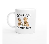 Mug J’Peux Pas J’ai Escape Game - Tasse Cadeau Fan d’Escape Game - Idée Cadeau Jeu d’Évasion - Mug Original Passion Enigmes