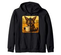 Mug Jackal Grumpy Coffee Morning Humour Wildlife Tired Sweat à Capuche