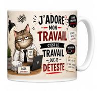 Mug J'adore Mon Travail - C'est le Travail que je Déteste - 330 ml