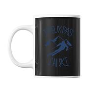 Mug j'ai ski j'peux pas Noir
